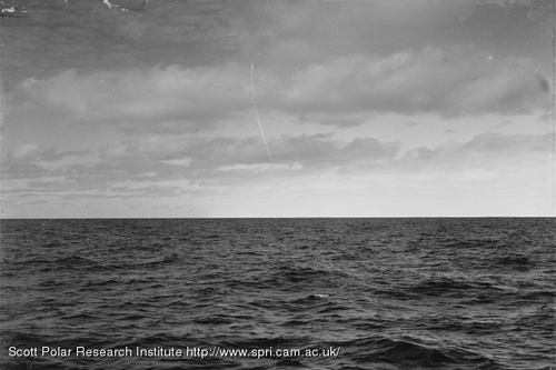 Herbert George Ponting. Captain Scott's Antarctic Expedition 1911-1912. Ice-blink over the Barrier. Jan. 3rd 1911. (Ross Sea)